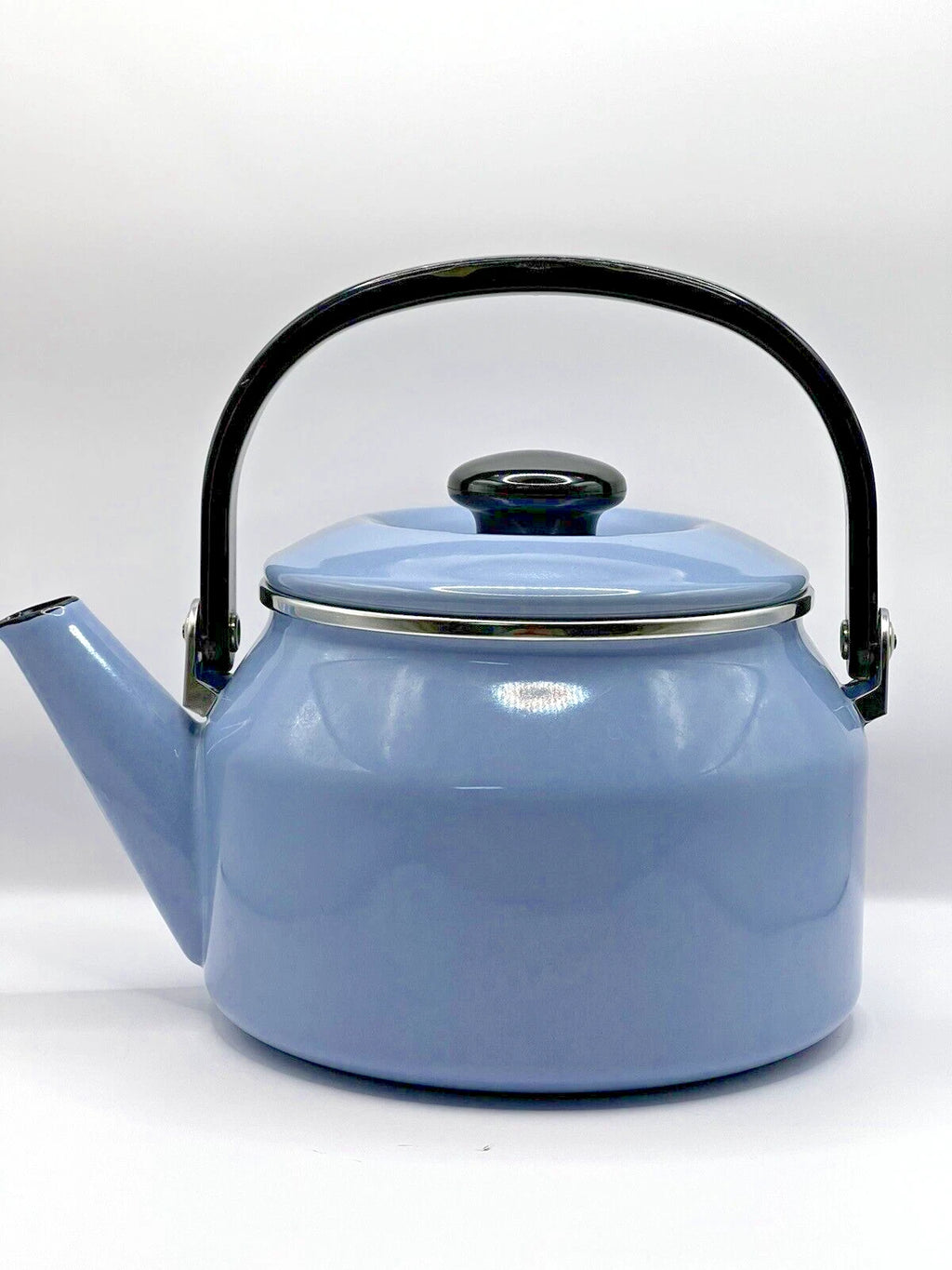 Stovetop Vintage Kettle Teapot Light Blue Enamel on Steel 2 QT Siam Fuji Ware | eBay