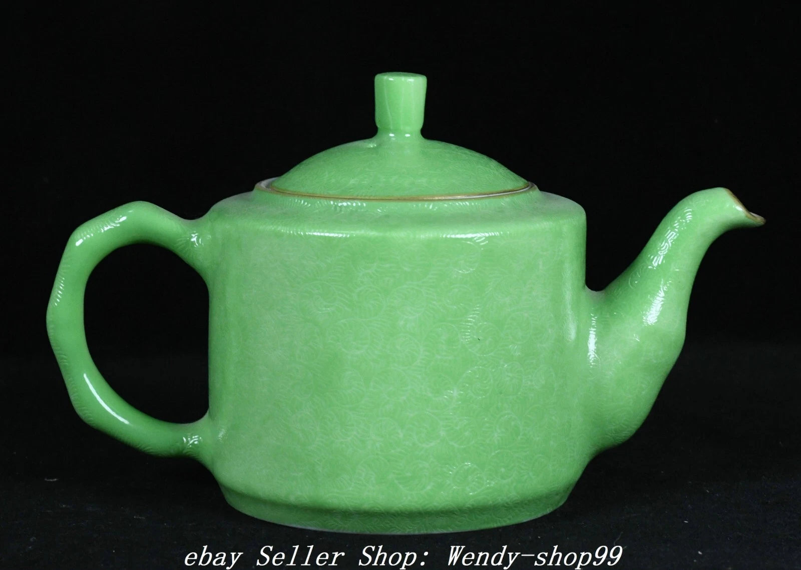 Qianlong Marked Colour Enamel Porcelain Gilt Peony Flower Bird Teapot Teakettle | eBay