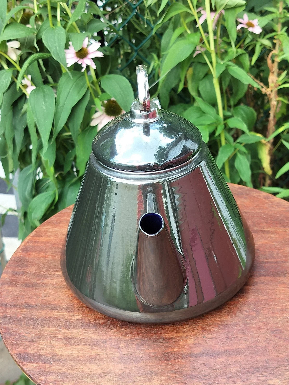VTG Black Onyx Enamel on Steel-Chantal Tea Kettle/Teapot with Lid-VGC | eBay