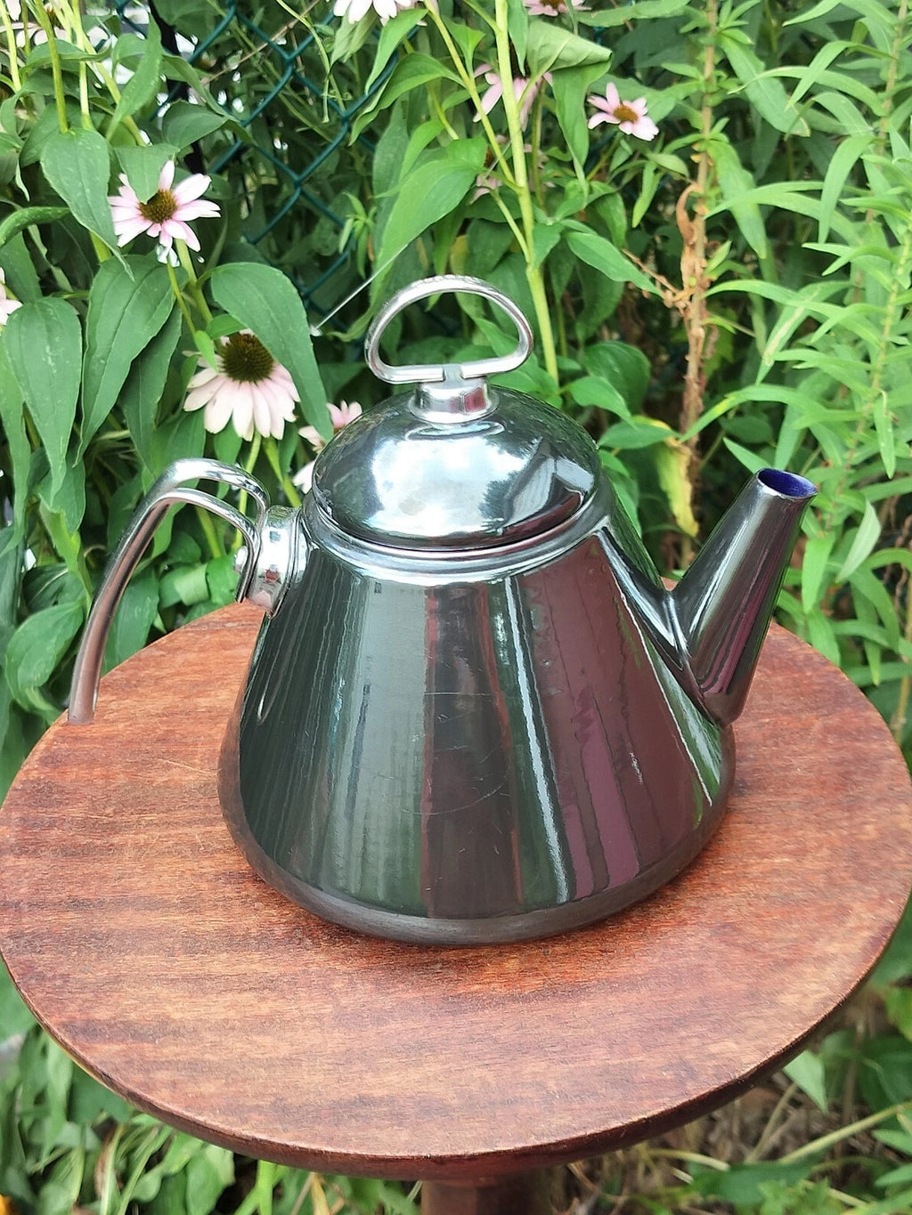 VTG Black Onyx Enamel on Steel-Chantal Tea Kettle/Teapot with Lid-VGC | eBay