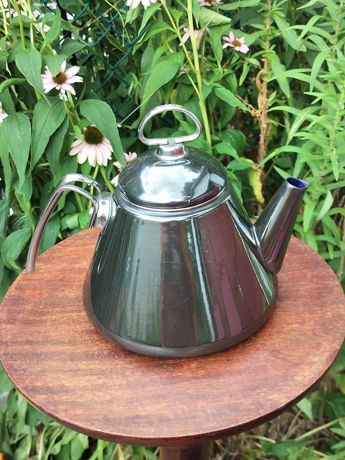 VTG Black Onyx Enamel on Steel-Chantal Tea Kettle/Teapot with Lid-VGC | eBay