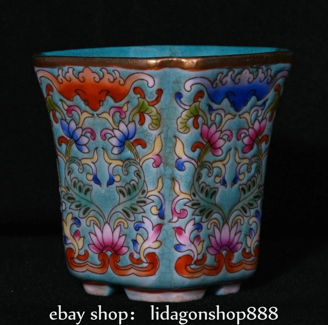 9.4" Yongzheng Marked Enamel Porcelain Gilt Flower Pattern Teapot Cup Plate Set | eBay