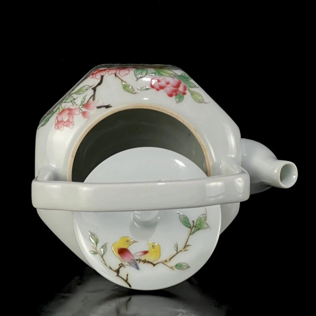 Chinese Enamel Colour Porcelain HandPainted Flowers&Plants Teapot 25493 | eBay