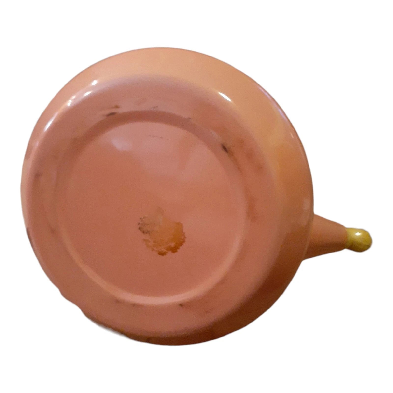 Vtg Pink Enamel Teapot Kettle Wood Handle 1980s Mauve Planter | eBay