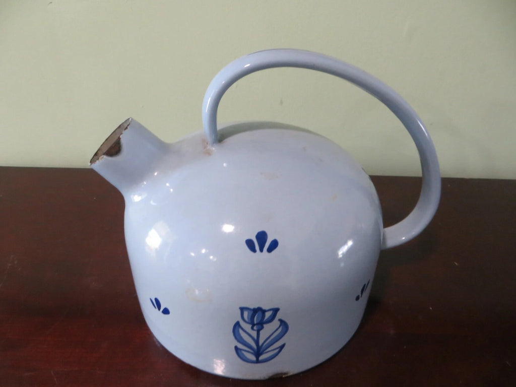 blue porcelain vintage tea pot kettle | eBay