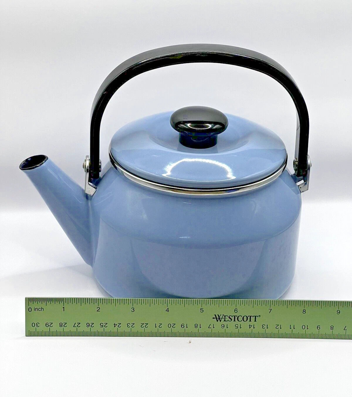 Stovetop Vintage Kettle Teapot Light Blue Enamel on Steel 2 QT Siam Fuji Ware | eBay