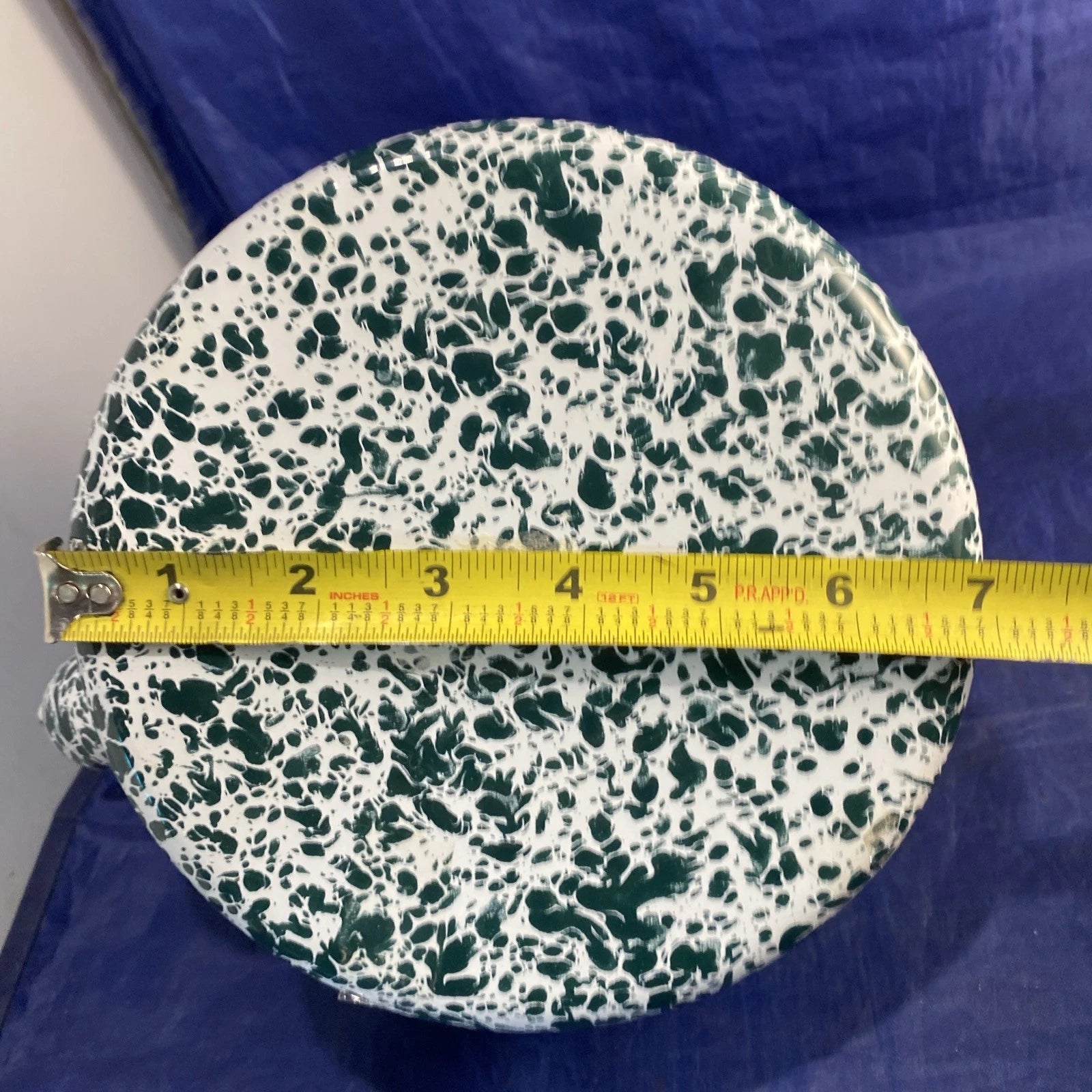 Enamel Ware Teapot Green And White Speckled Splatter EnamelWare New | eBay