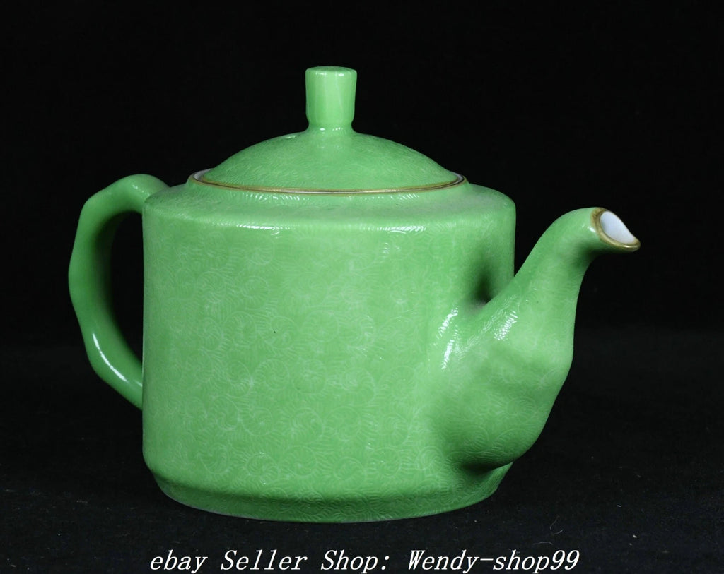 Qianlong Marked Colour Enamel Porcelain Gilt Peony Flower Bird Teapot Teakettle | eBay