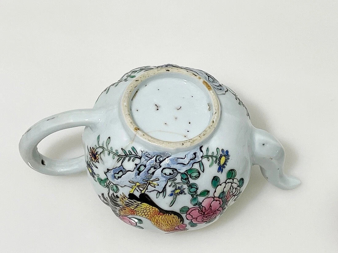 Chinese porcelain enamel teapot with Rooster (#F157) | eBay