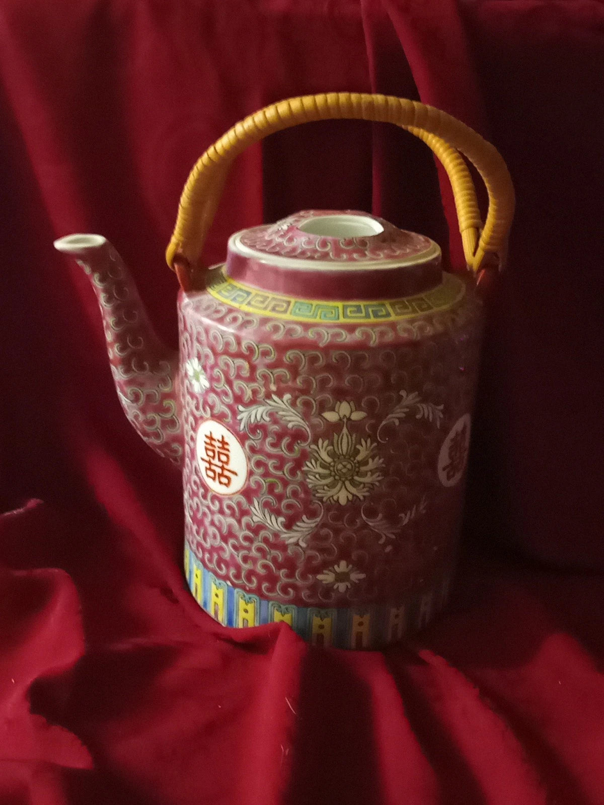 Chinese Famille Rose Enameled Porcelain Teapot 20th Century. (2lbs) Very Collect | eBay