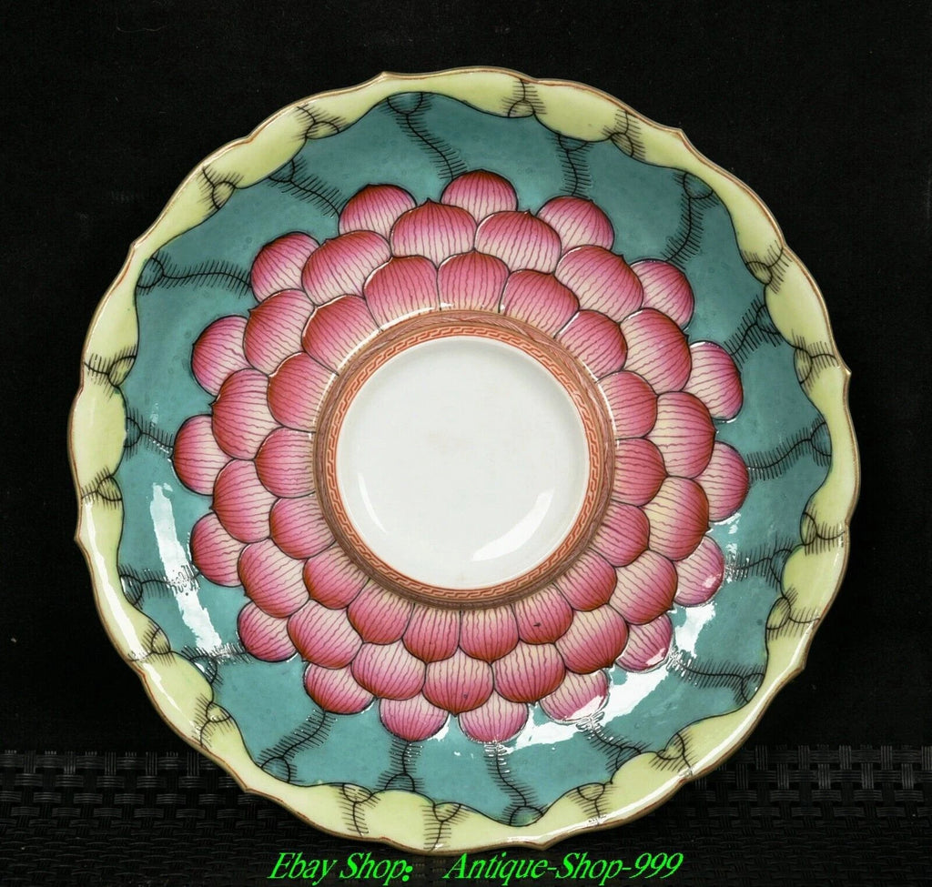 4"Qianlong Marked Enamel Colour Porcelain Gilt Lotus flower Pattern Teapot Plate | eBay