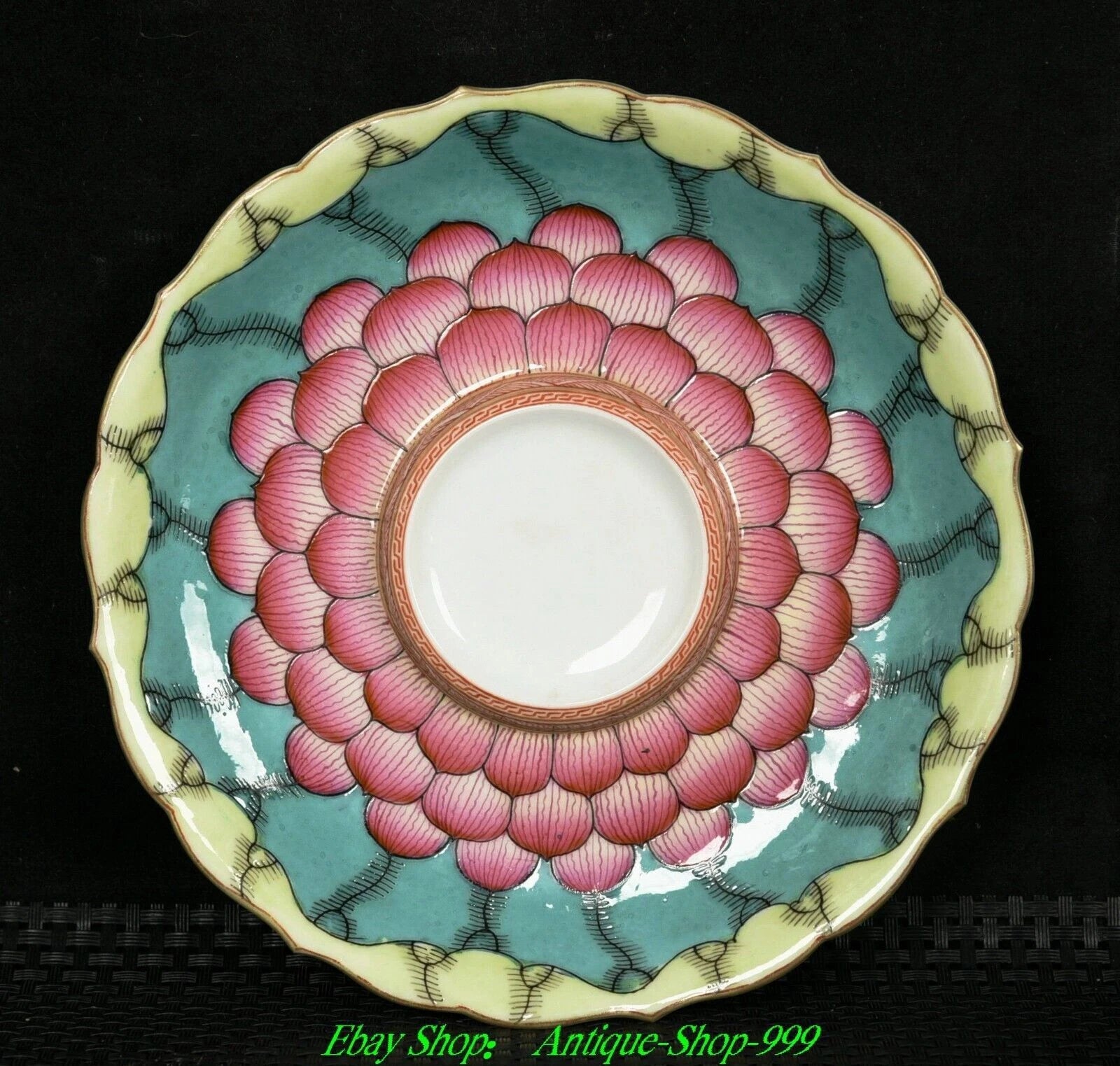 4"Qianlong Marked Enamel Colour Porcelain Gilt Lotus flower Pattern Teapot Plate | eBay
