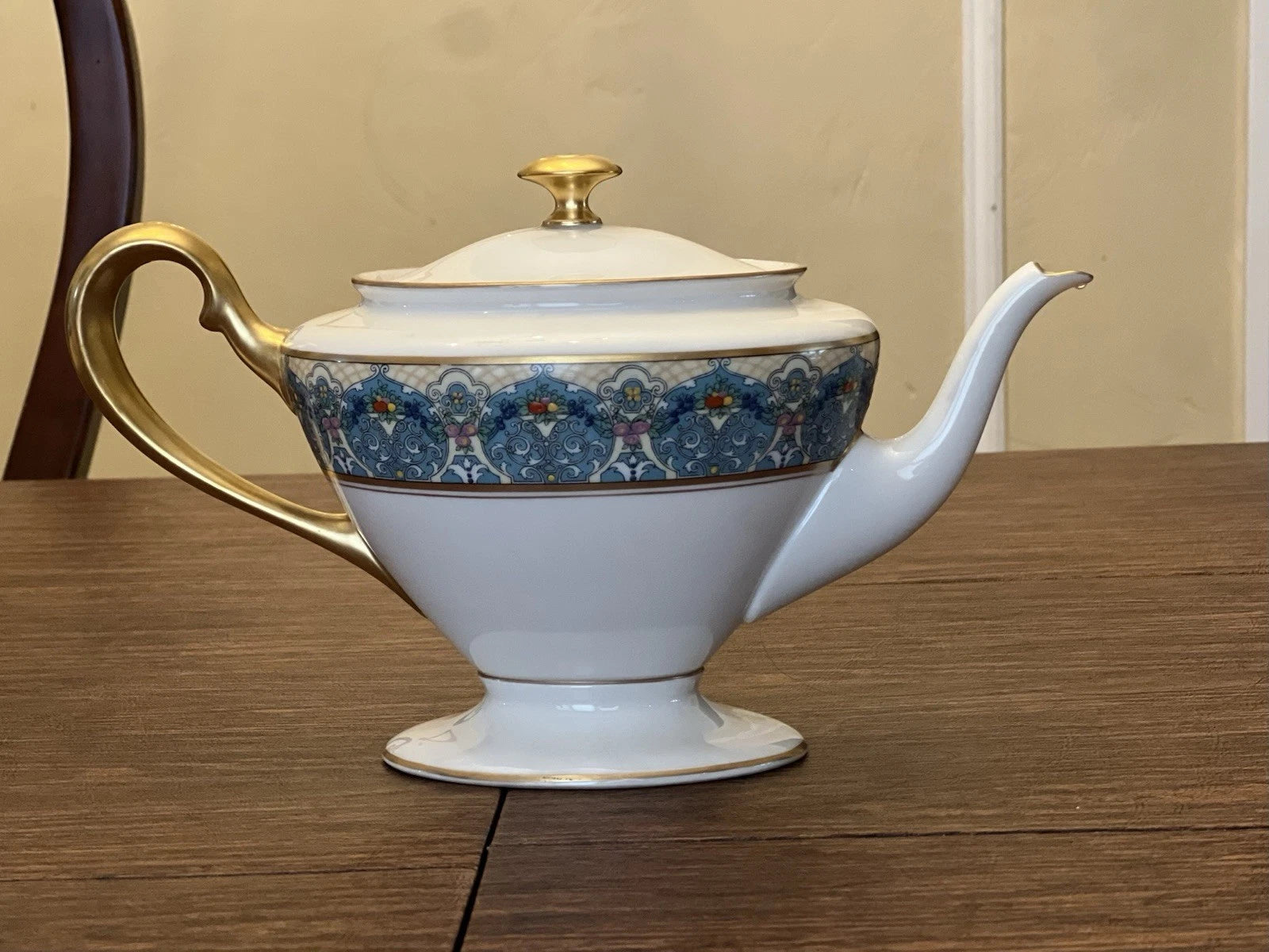 Lenox China Pasadena Pattern Enamel. Scalloped-Extremely Rare Teapot with lid. | eBay