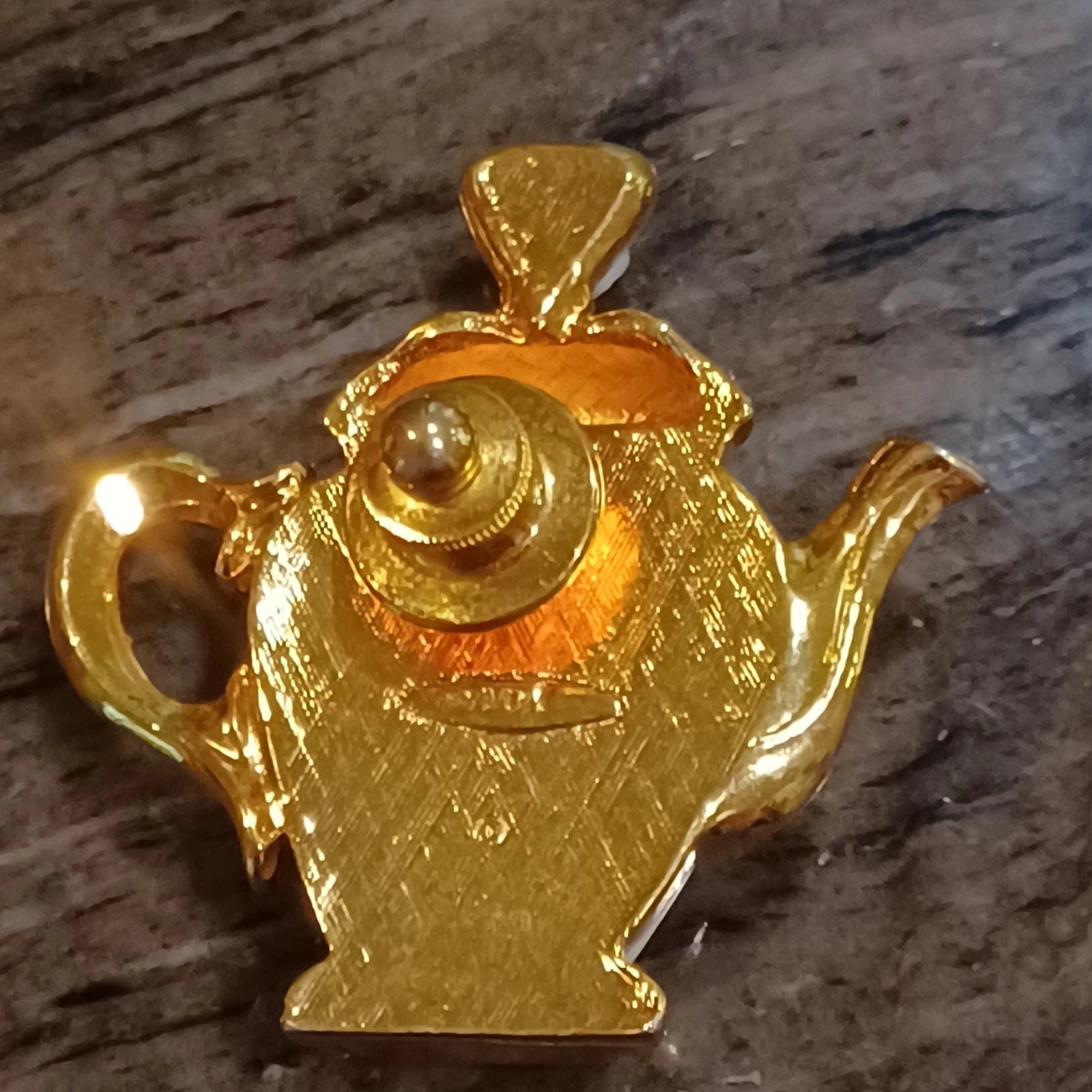 2-Vtg Avon teapot pins brooches marked porcelain faux pearl gold tone enamel | eBay