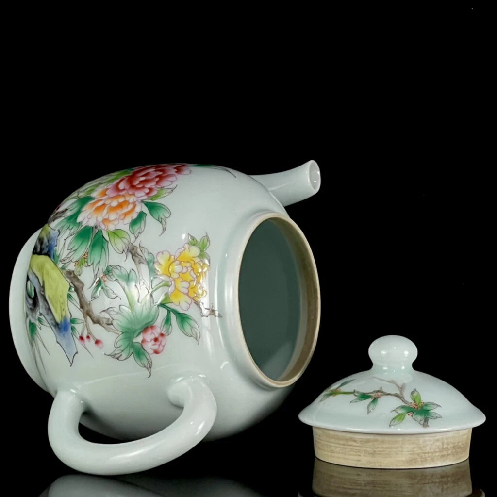 Chinese Enamel Colour Porcelain HandPainted Exquisite Flower&Plant Teapot 27240 | eBay