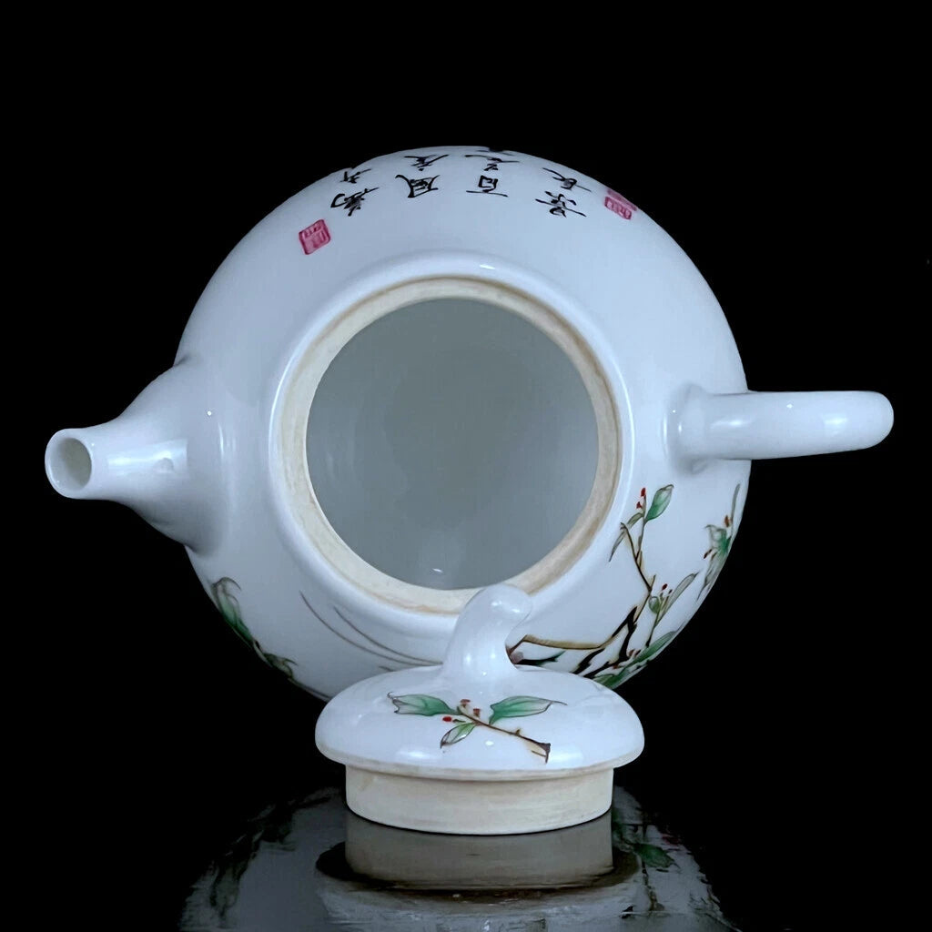 Chinese Enamel Colour Porcelain HandPainted Exquisite Flower&Plant Teapot 26552 | eBay