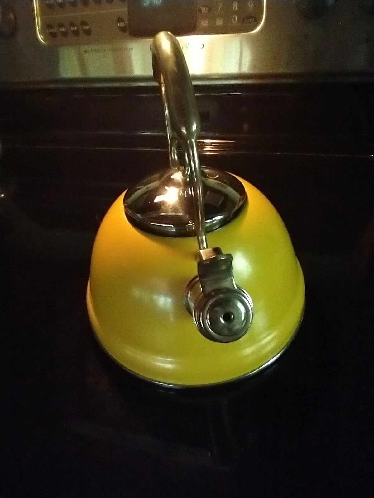 2.7 Qt. Yellow Metallic Enamel Professional Calidad Whistling Tea Pot Used Once | eBay