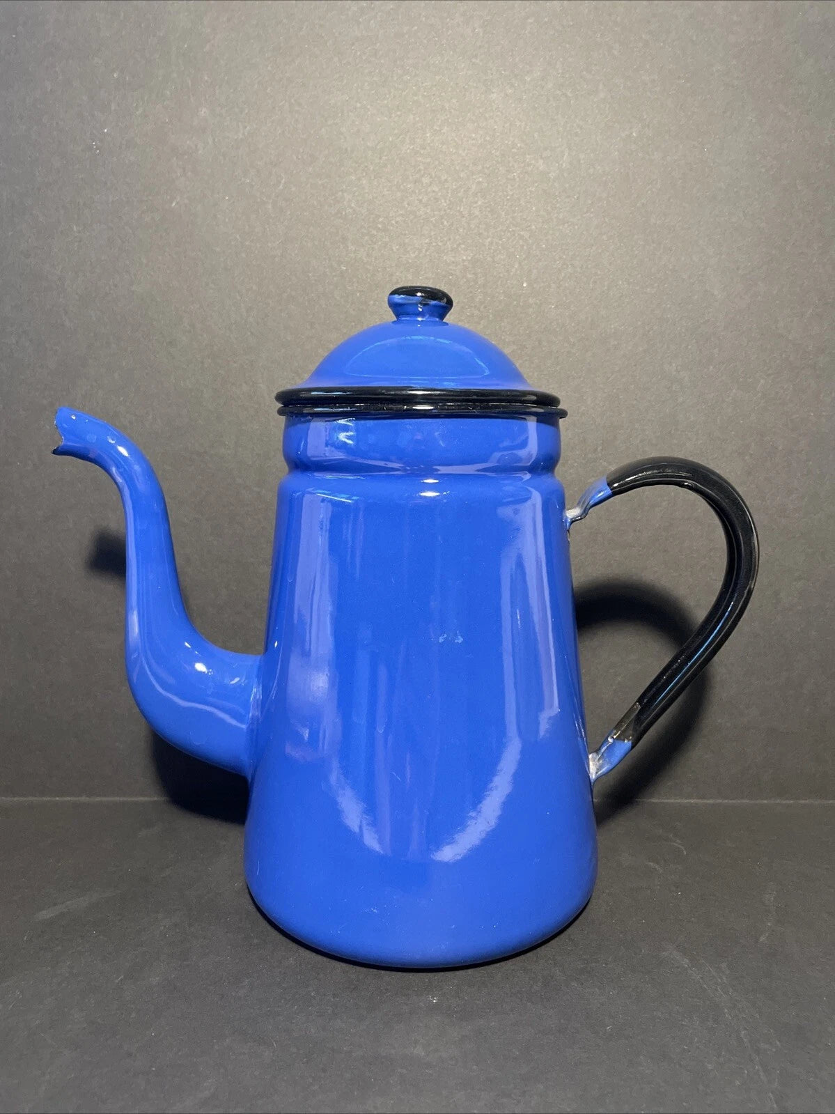 Vintage Enamelware Teapot Blue 9" Tall Made In Japan | eBay