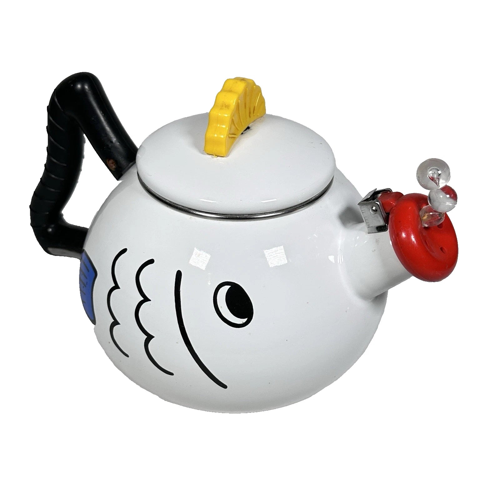 Vintage Kamenstein Fish Tea Kettle White Enamel MCM Tea Pot | eBay