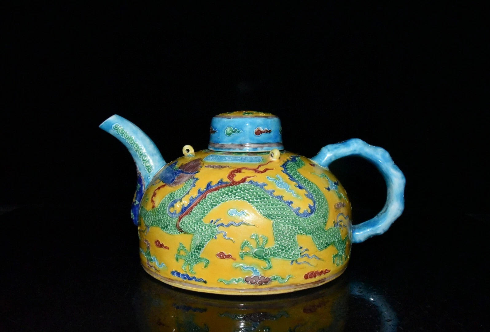 Fine Collectable Art Hand Painting Enamel color Porcelain Dragon Teapot | eBay